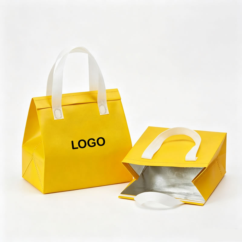 Non Woven Cooler Takeaway Delivery Bag for Cake Milk Tea