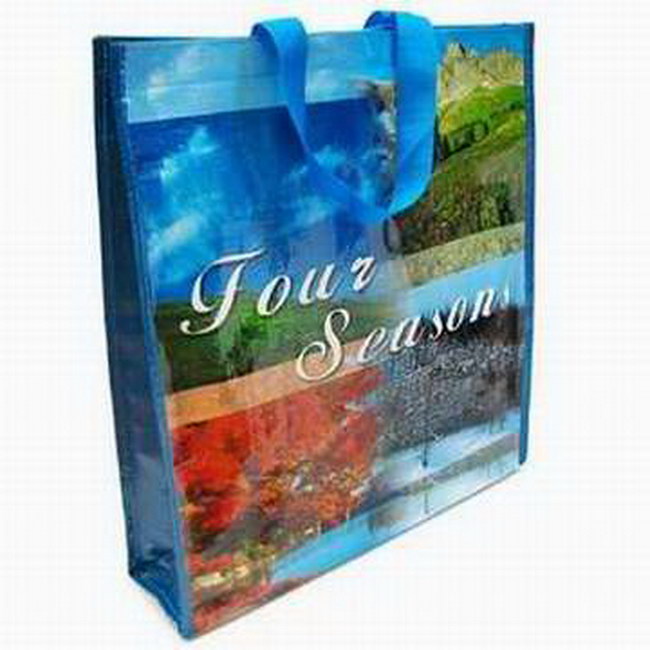 Custom Waterproof Polypropylene Woven Shopping Carry Bags