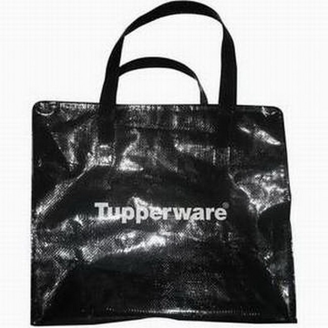 Shiny Reusable Waterproof PP Woven Hand Carry Tote Bag
