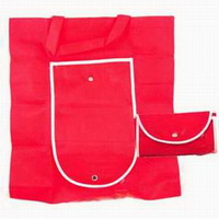 Custom Portable Pocket Fold Reusable Non Woven Carry Bag