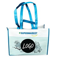 Custom RPET Shopping Tote Bag With Logo for Supermarket